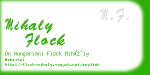 mihaly flock business card